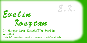 evelin kosztan business card